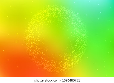 Light Multicolor vector pattern with night sky stars. Shining illustration with sky stars on abstract template. Template for cosmic backgrounds.