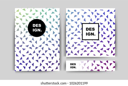 Light Multicolor vector pattern for posters. Abstract booklet on colored background with gradient. The pattern can be used for any ad, booklets.