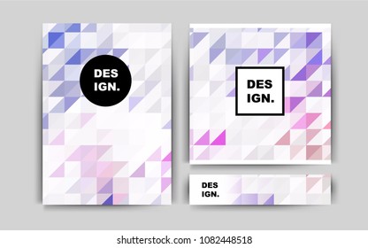 Light Multicolor vector pattern for posters. Booklet with textbox on colorful abstract background. Completely new template for your brand book.