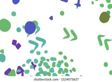 Light Multicolor vector pattern with random forms. Modern abstract illustration with colorful random forms. Modern design for your business card.