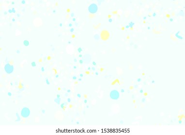 Light Multicolor vector pattern with random forms. Decorative design in abstract style with random forms. Background for a cell phone.