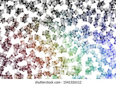 Light Multicolor vector pattern with random forms. Modern abstract illustration with colorful random forms. Modern design for your business card.