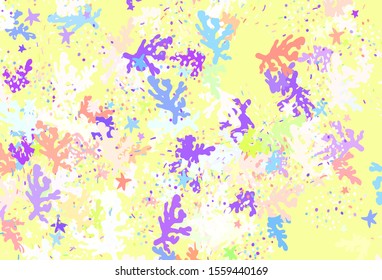 Light Multicolor vector pattern with random forms. Modern abstract illustration with colorful random forms. Modern design for your business card.
