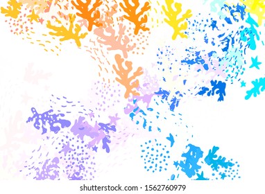 Light Multicolor vector pattern with random forms. Decorative design in abstract style with random forms. Best smart design for your business.