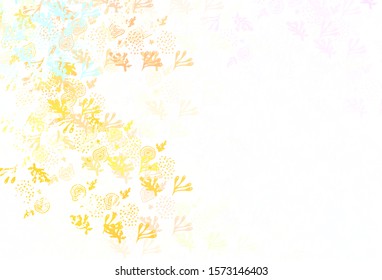 Light Multicolor vector pattern with random forms. Decorative design in abstract style with random forms. Best smart design for your business.