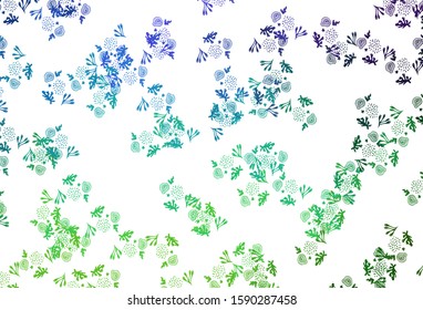 Light Multicolor vector pattern with random forms. Decorative design in abstract style with random forms. Elegant design for wallpapers.