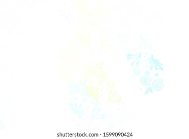 Light Multicolor vector pattern with random forms. Decorative design in abstract style with random forms. Background for a cell phone.
