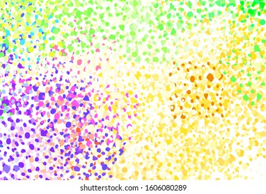 Light Multicolor vector pattern with random forms. Modern abstract illustration with colorful random forms. Modern design for your business card.