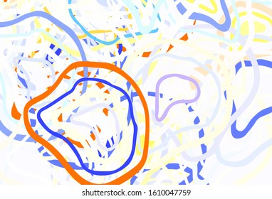 Light Multicolor vector pattern with random forms. Illustration with colorful gradient shapes in abstract style. Background for a cell phone.