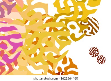 Light Multicolor vector pattern with random forms. Modern abstract illustration with colorful random forms. Background for a cell phone.