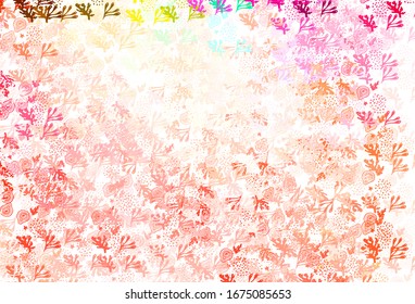 Light Multicolor vector pattern with random forms. Decorative design in abstract style with random forms. Background for a cell phone.