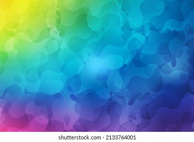 Light Multicolor vector pattern with random forms. Simple colorful illustration with abstract gradient shapes. Best smart design for your business.