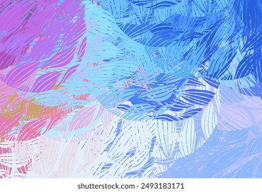 Light Multicolor vector pattern with random forms. Decorative design in abstract style with random forms. Modern design for your business card.