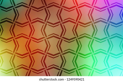 Light Multicolor vector pattern with sharp lines. Lines on blurred abstract background with gradient. Template for your beautiful backgrounds.