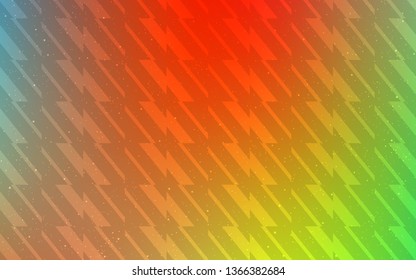 Light Multicolor vector pattern with sharp lines. Shining colored illustration with sharp stripes. Best design for your ad, poster, banner.