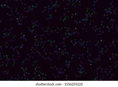 Light Multicolor vector pattern with sharp lines, dots. Lines on blurred abstract background with gradient. Pattern for ad, booklets, leaflets.