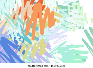 Light Multicolor vector pattern with sharp lines. Lines on blurred abstract background with gradient. Template for your beautiful backgrounds.