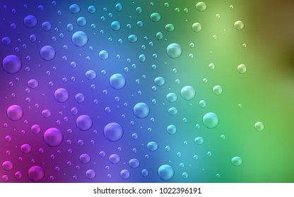 Light Multicolor vector pattern with spheres. Modern abstract illustration with colorful water drops. The pattern can be used for beautiful websites.