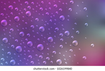 Light Multicolor vector pattern with spheres. Modern abstract illustration with colorful water drops. New design for ad, poster, banner of your website.