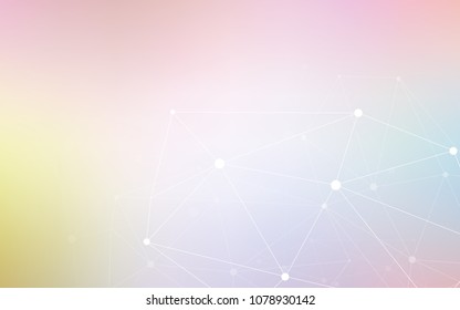 Light Multicolor vector pattern with spheres, triangles. Abstract illustration with colorful discs and triangles. Pattern can be used for ads, leaflets.