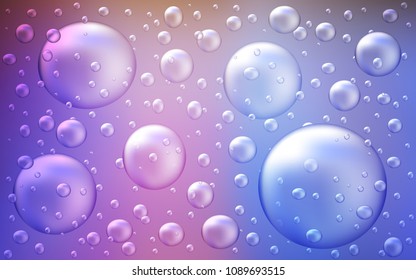 Light Multicolor vector pattern with spheres. Blurred decorative design in abstract style with bubbles. The pattern can be used for aqua ad, booklets.