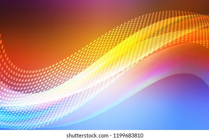 Light Multicolor vector pattern with spheres, triangles. Illustration with set of colorful abstract circles and lines. Pattern for textures of wallpapers.