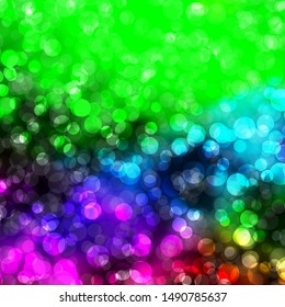 Light Multicolor vector pattern with spheres. Illustration with set of shining colorful abstract spheres. Pattern for wallpapers, curtains.
