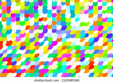 Light Multicolor vector pattern with spheres. Modern abstract illustration with colorful water drops. New template for your brand book.