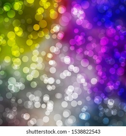 Light Multicolor vector pattern with spheres. Modern abstract illustration with colorful circle shapes. Pattern for business ads.