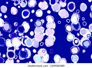 Light Multicolor vector pattern with spheres. Abstract illustration with colored bubbles in nature style. Pattern for textures of wallpapers.