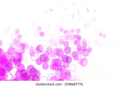 Light Multicolor vector pattern with spheres. Abstract illustration with colored bubbles in nature style. Pattern for ads, leaflets.