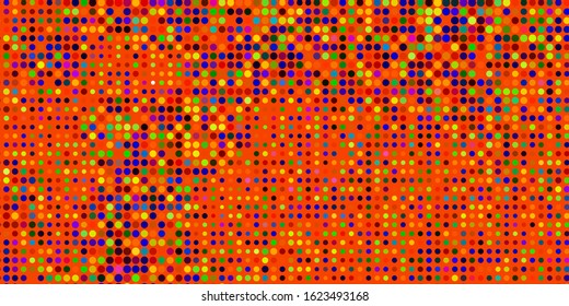 Light Multicolor vector pattern with spheres. Abstract illustration with colorful spots in nature style. New template for a brand book.