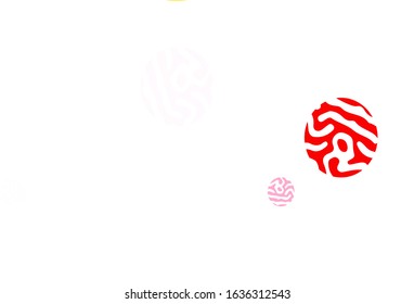 Light Multicolor vector pattern with spheres. Beautiful colored illustration with blurred circles in nature style. Pattern for ads, leaflets.