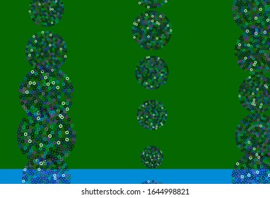 Light Multicolor vector pattern with spheres. Modern abstract illustration with colorful water drops. Pattern for beautiful websites.