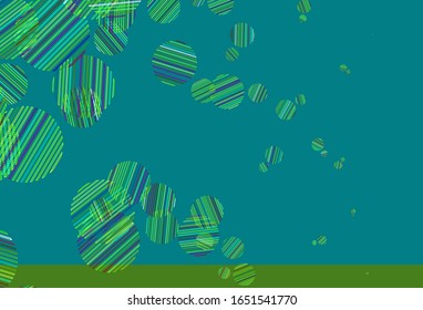 Light Multicolor vector pattern with spheres. Illustration with set of shining colorful abstract circles. Pattern for futuristic ad, booklets.