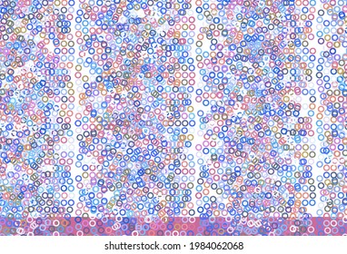Light Multicolor vector pattern with spheres. Modern abstract illustration with colorful water drops. New template for your brand book.