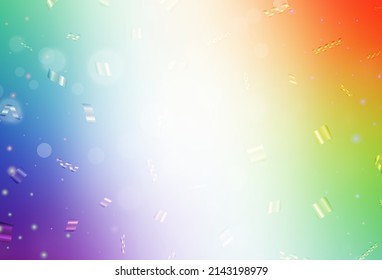 Light Multicolor vector pattern with spheres. Blurred decorative design in abstract style with bubbles. Modern design for a business card.