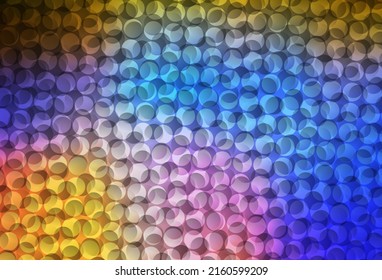 Light Multicolor vector pattern with spheres. Blurred bubbles on abstract background with colorful gradient. Pattern for beautiful websites.