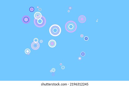 Light Multicolor vector pattern with spheres. Beautiful colored illustration with blurred circles in nature style. New template for your brand book.