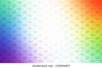 Light Multicolor vector pattern in square style. Beautiful illustration with rectangles and squares. Smart design for your business advert.