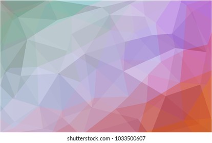 Light Multicolor vector Pattern.  triangular template. Geometric sample. Repeating routine with triangle shapes. New texture for your design. Pattern can be used for background.