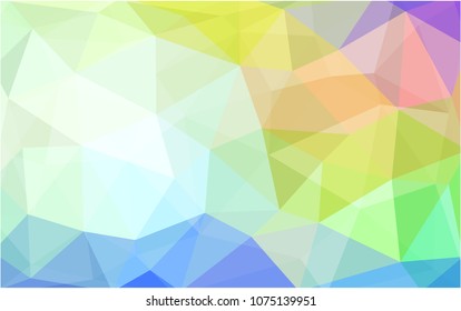 Light Multicolor vector Pattern.  triangular template. Geometric sample. Repeating routine with triangle shapes. New texture for your design. Pattern can be used for background.
