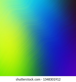 Light Multicolor vector pattern with wry lines. Bright illustration with gradient circular arcs. Pattern for websites, landing pages.