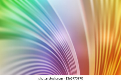 Light Multicolor vector pattern with wry lines. A circumflex abstract illustration with gradient. The best colorful design for your business.