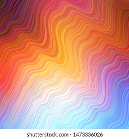 Light Multicolor vector pattern with wry lines. A sample with colorful lines, shapes. The best colorful design for your business.