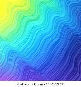 Light Multicolor vector pattern with wry lines. Colorful illustration with curved lines. Smart design for your promotions.
