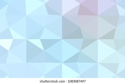 Light Multicolor vector polygon abstract layout. Geometric illustration in Origami style with gradient.  Triangular pattern for your business design.