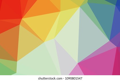 Light Multicolor vector polygon abstract background. Colorful abstract illustration with gradient. Brand-new design for your business.