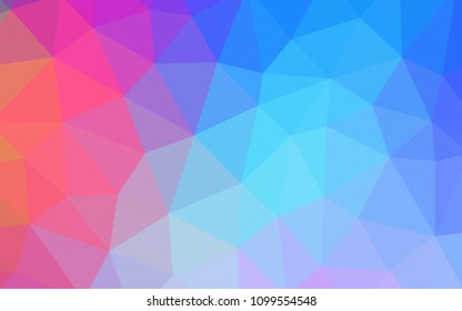 Light Multicolor vector polygon abstract backdrop. Glitter abstract illustration with an elegant triangles. Template for cell phone's backgrounds.