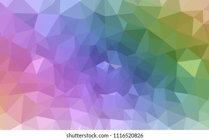 Light Multicolor vector polygon abstract layout. Colorful illustration in polygonal style with gradient. Polygonal design for your web site.